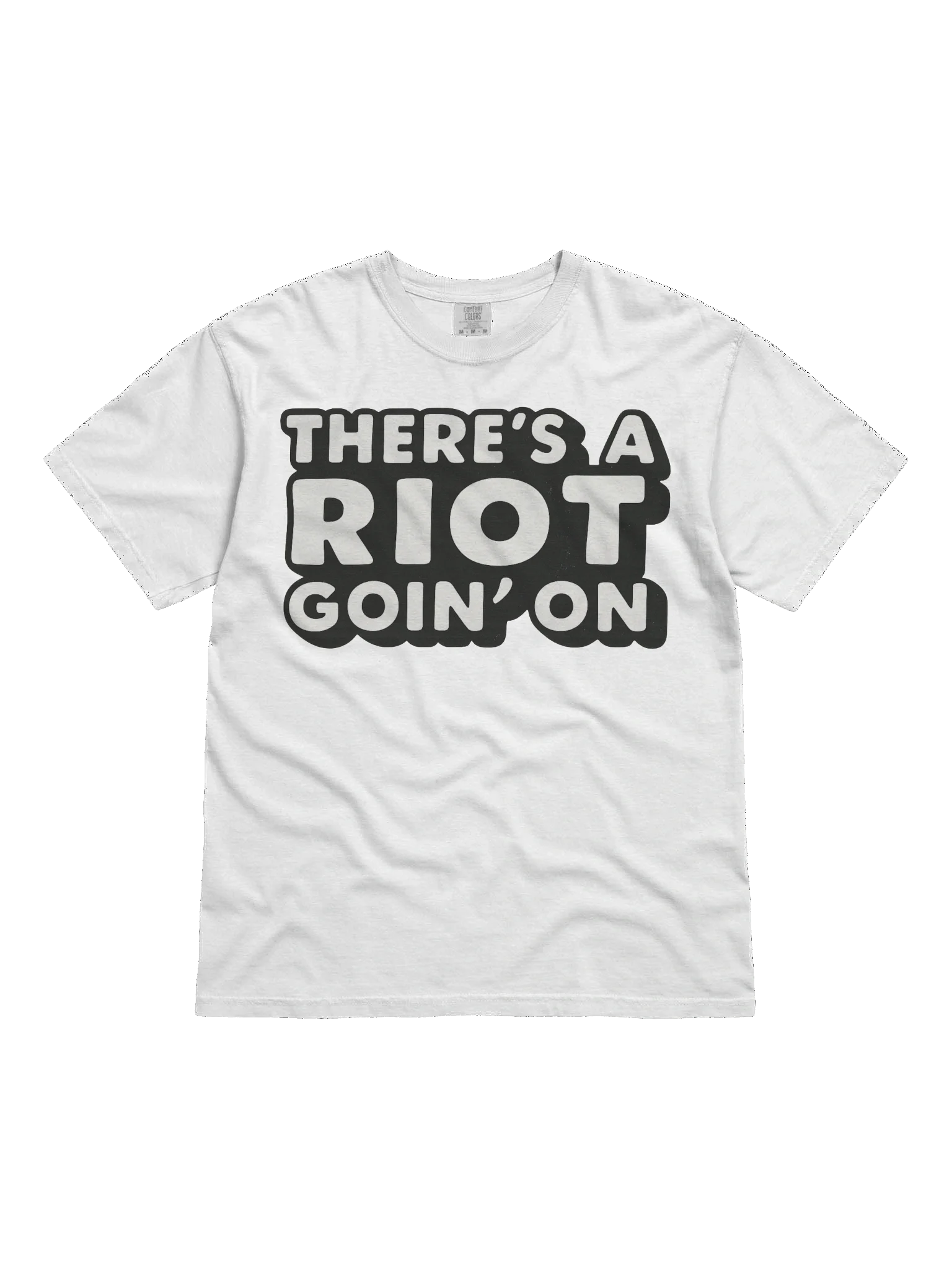 TERE’S A RIOT GOIN’ON – Black & White Typography product image (1)
