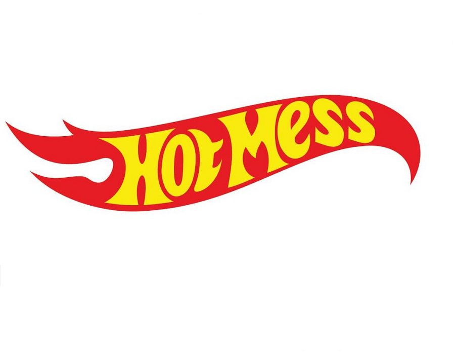 HotMess Flame Distressed Baseball Cap product image (3)