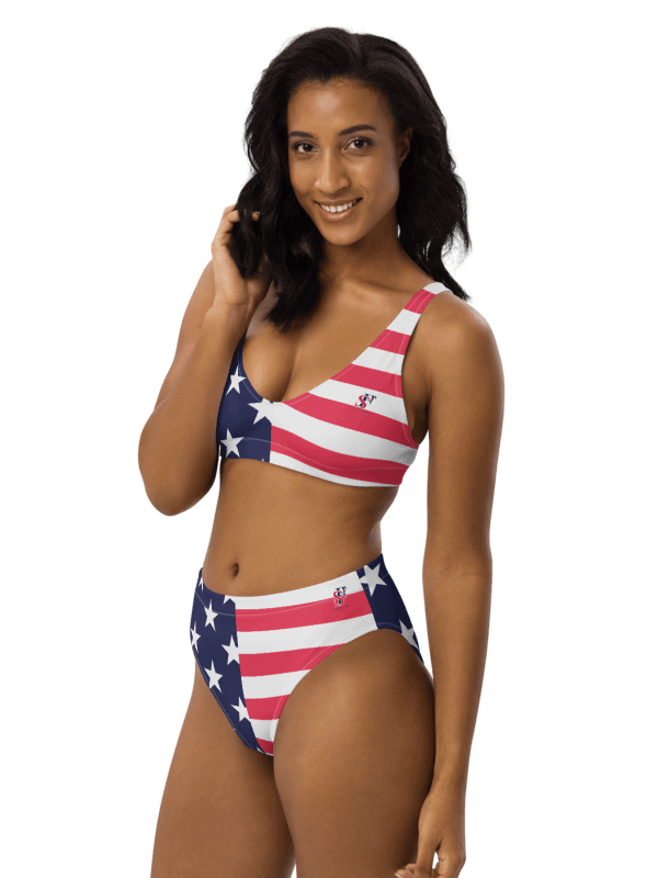Star-Spangled Style | USA High-Waist Bikini Set product image (1)