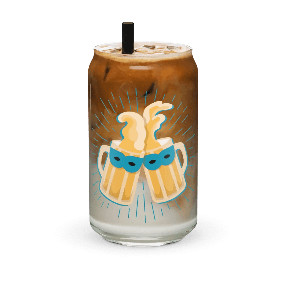 Masked Cheers Can-Shaped Glass product image (6)