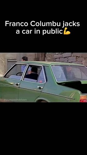 Franco Columbu lifts a car in public😳😳 | Respect🫡 | #shorts #fitness #pumpedndriven