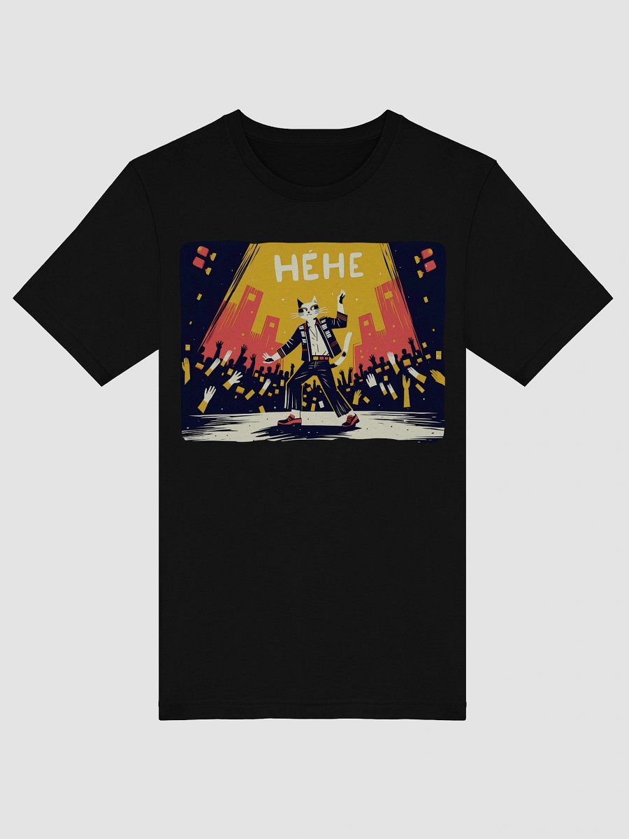 Urban Cat Concert Design | 'HEHE' Bella+Canvas Supersoft T-Shirt product image (48)