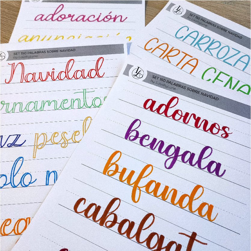 Set de 150 Palabras sobre Navidad - 4 Estilos de Letras product image (7)
