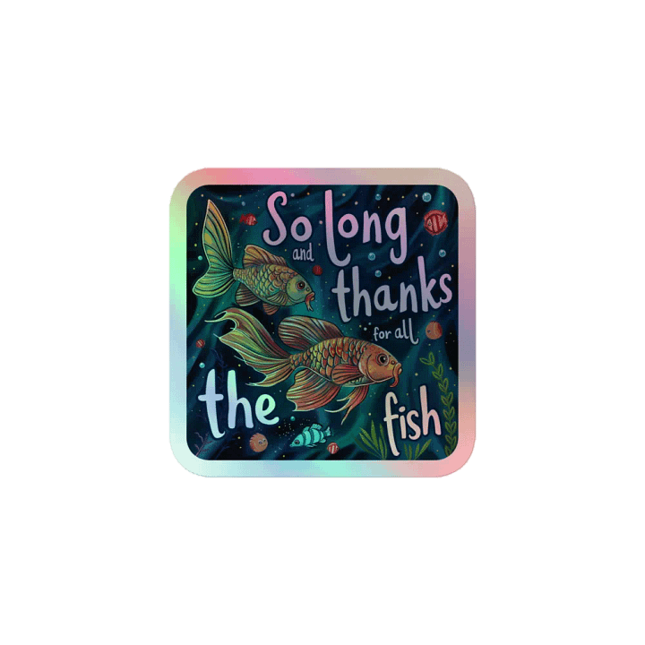 So Long - Classic Farewell Holographic Sticker product image (1)
