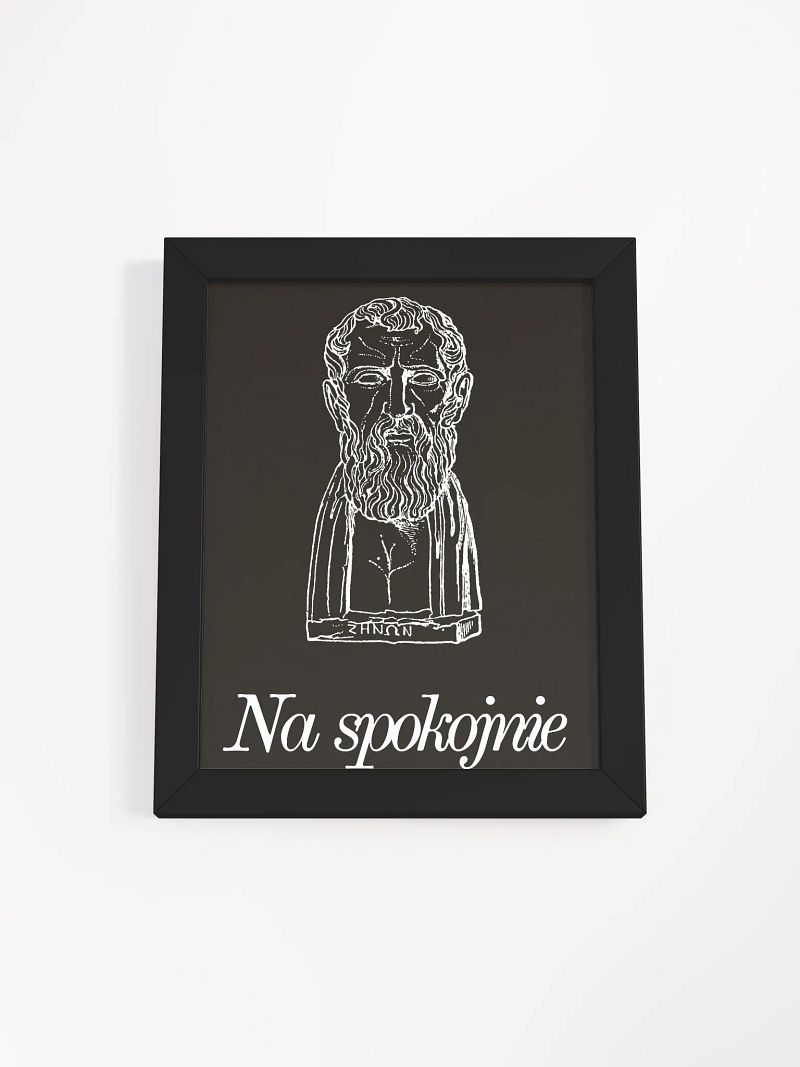 MATOWY PLAKAT W RAMCE "NA SPOKOJNIE"