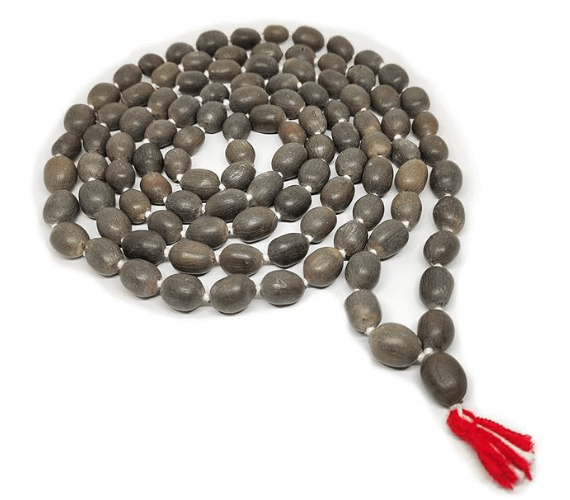 Kamal gatta mal | Rudra Divine Lotus Seed Mala (Dark Brown_8 Mm) product image (2)