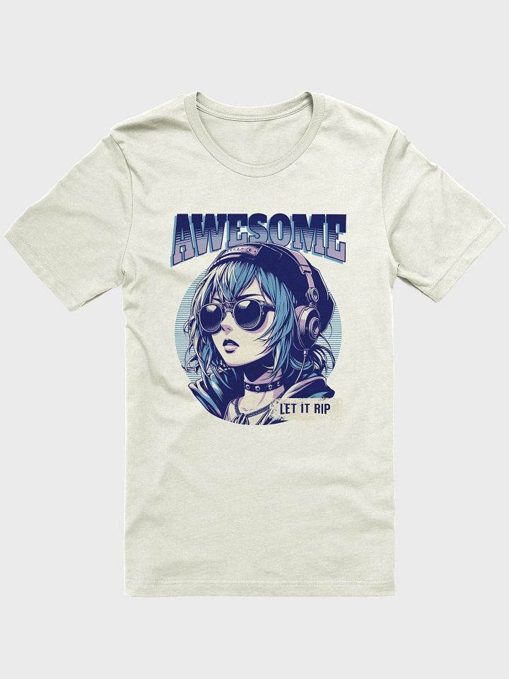 Awesome girl let it rip T-shirt, urban anime Tee product image (1)