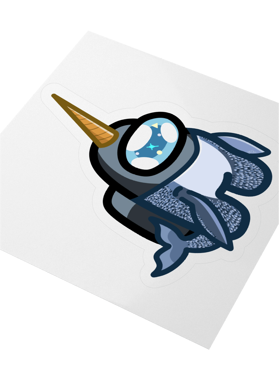 Narwhal Bean Body Sticker product image (9)
