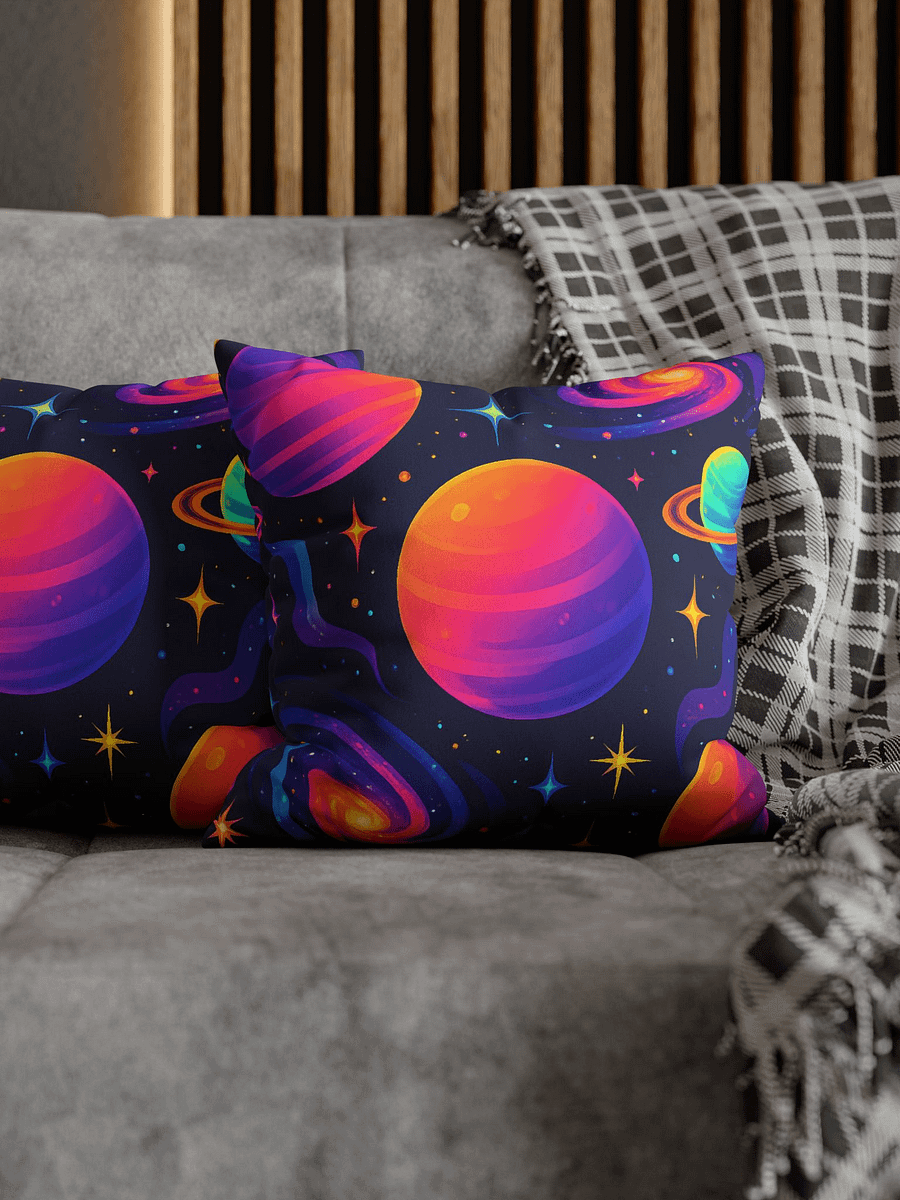 Space & Planets Walk Modern All-Over Pillow product image (3)