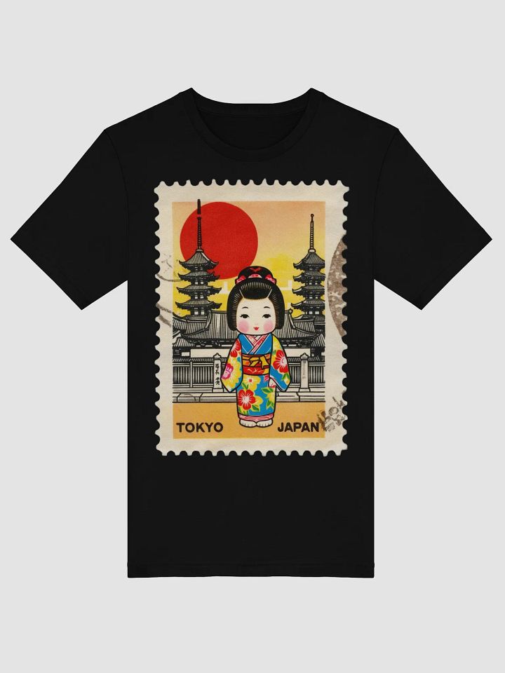 Tokyo Sunset Doll Kimono Stamp T-Shirt product image (1)
