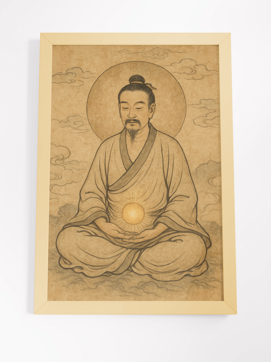 The Dantian Sanctuary of Inner Peace Wood Framed product image (7)