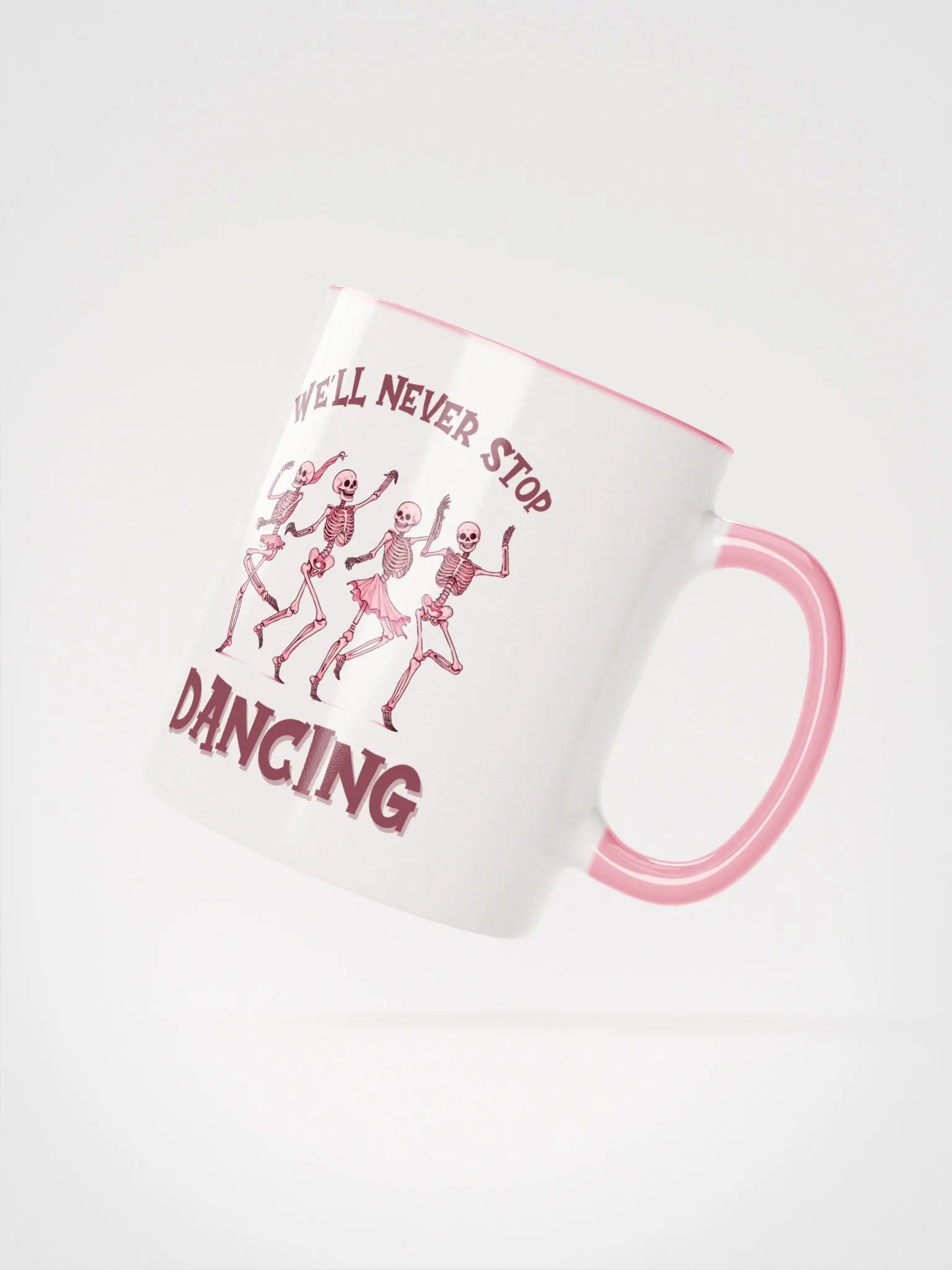 Never Stop Dancing Skeletons Ceramic Mug product image (3)