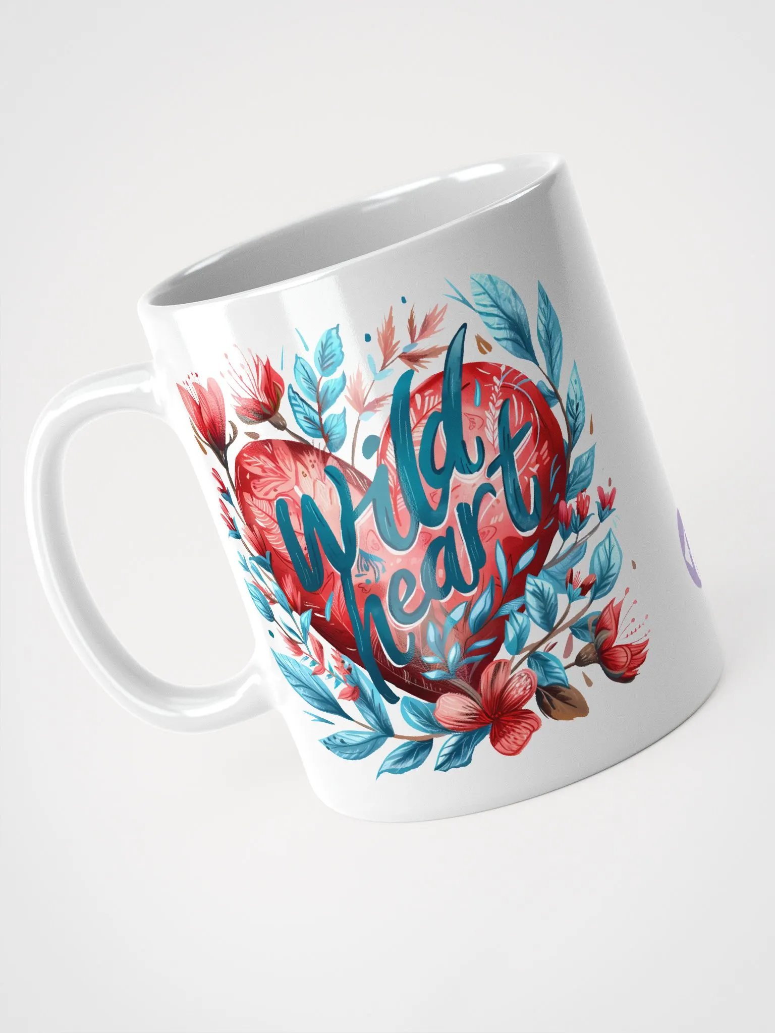 Wild Heart White Glossy Mug product image (3)