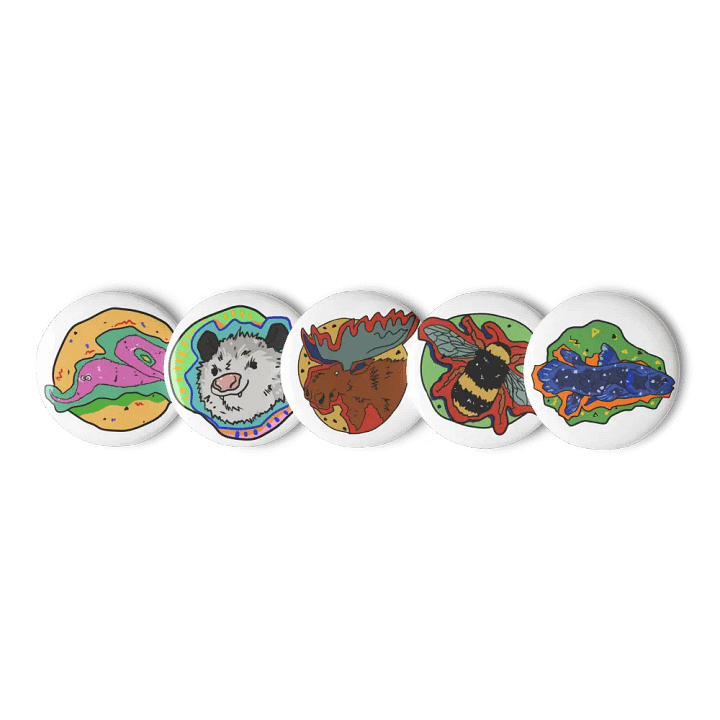 Vaporanimals badge set product image (2)
