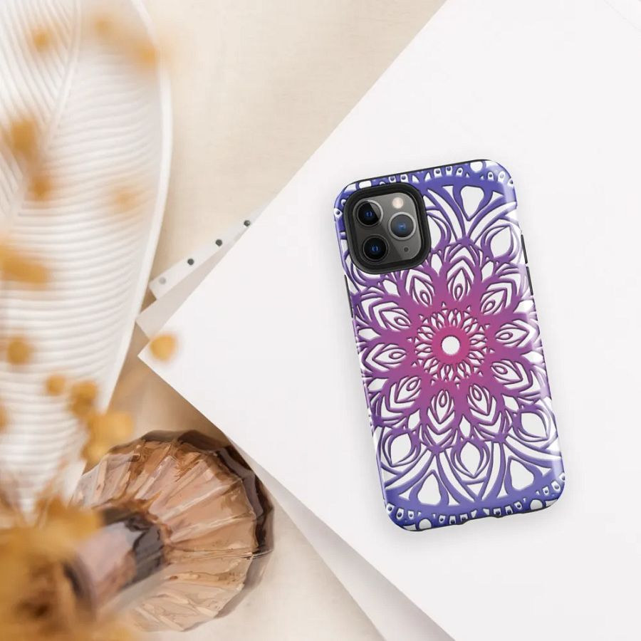 Purple blue mandala Phone case product image (7)