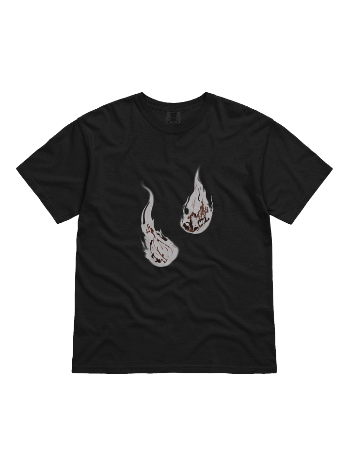 JJK Black T-Shirt White Flame Alternative product image (1)