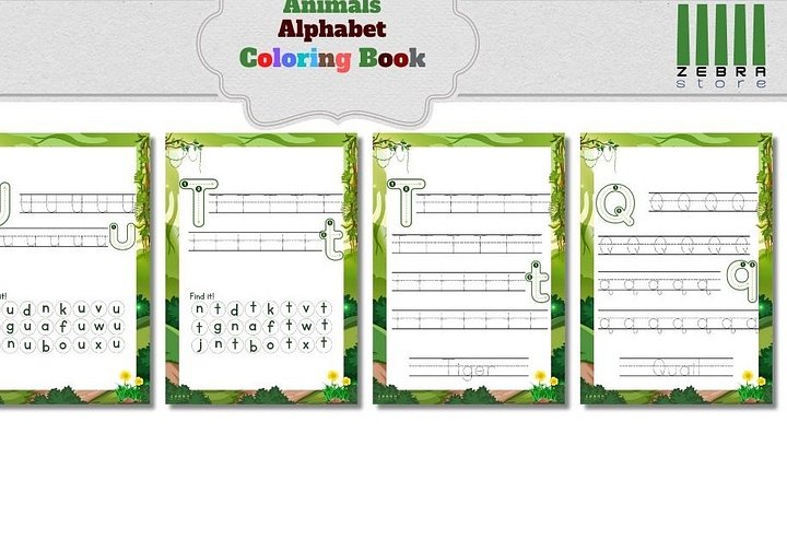 animal Coloring and writing Adventures product image (2)