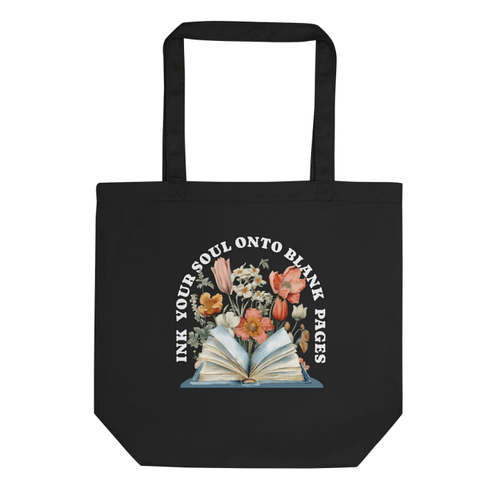 Ink Your Soul Floral Organic Tote Bag product image (2)
