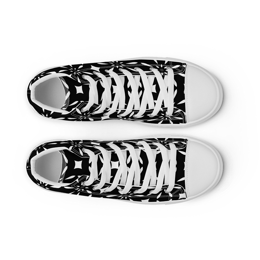 Black And White Symmetry Chic High Tops product image (11)