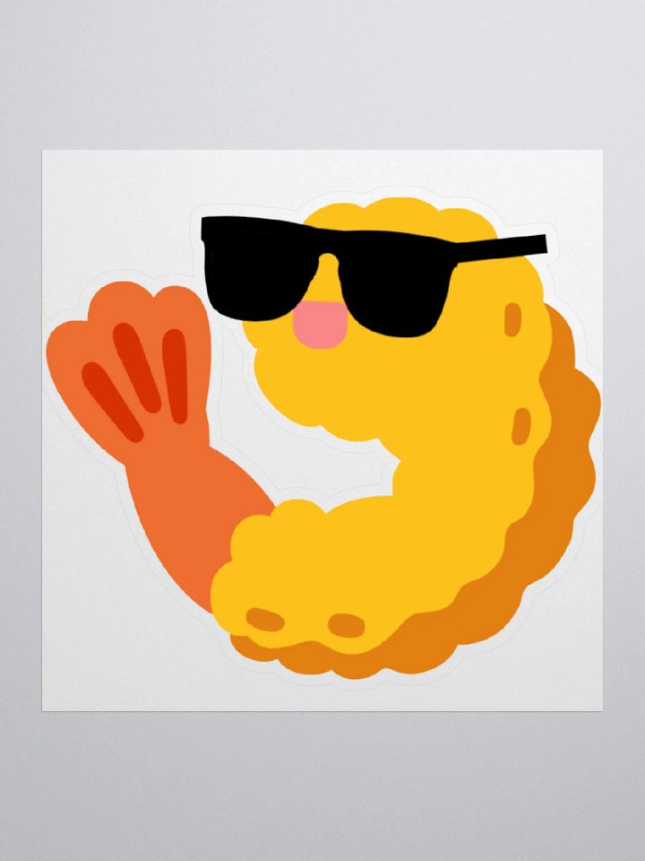 Shrimply Too Cool Sticker product image (1)