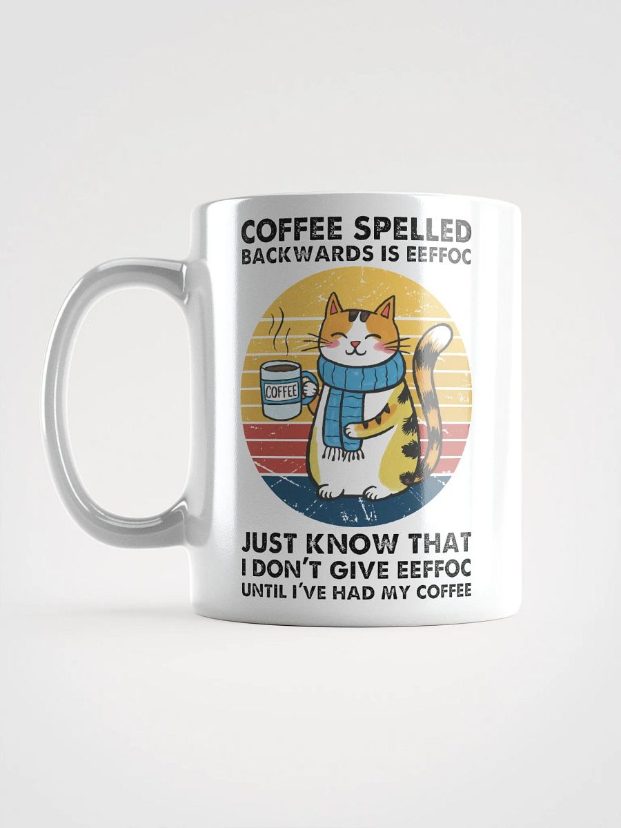 Sunset Cat Coffee Backwards Mug product image (6)