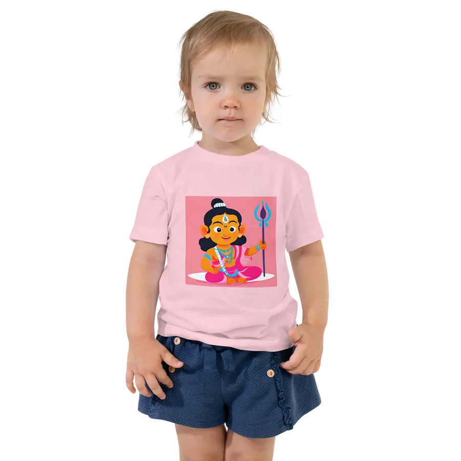 Playful Lord Shiva Pink T-shirt product image (1)