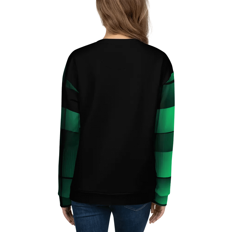 Black And Green Squares Unisex Sweatshirt product image (8)