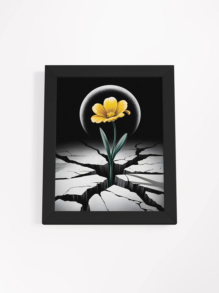 Bloom in Darkness Wall Art | Resilience & Growth Symbolism Print product image (1)