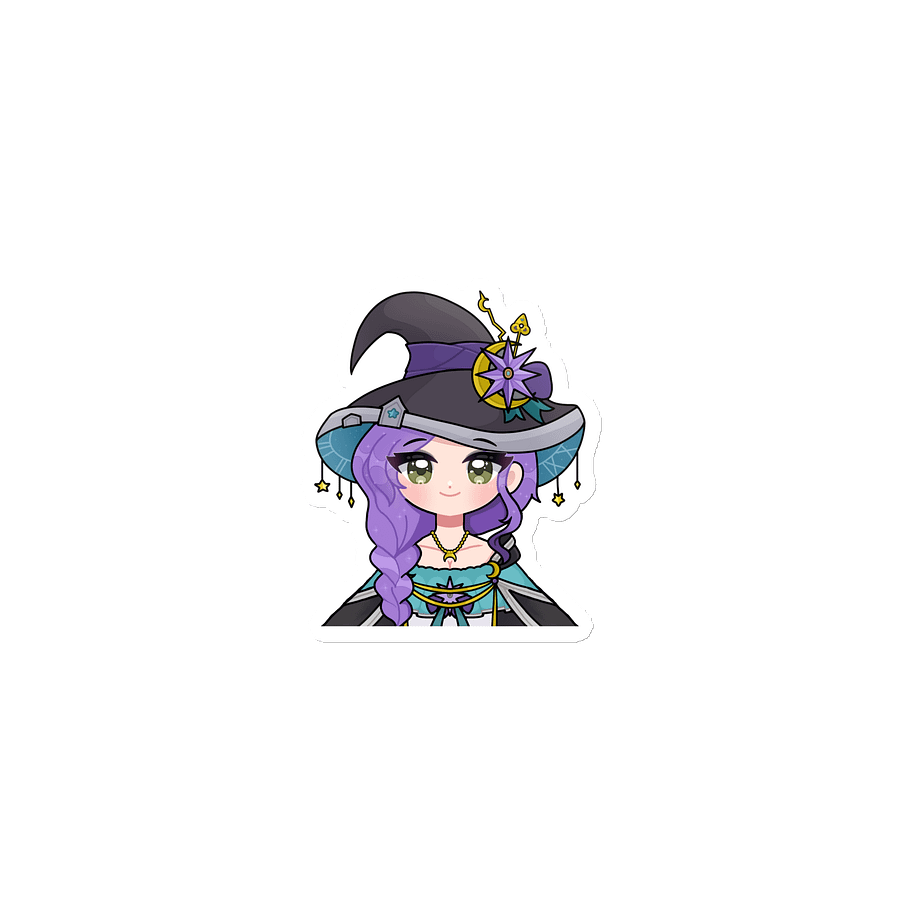 "Small Smiles" Moon Witch Starfire Chibi Magnet (Hair Braided) product image (1)