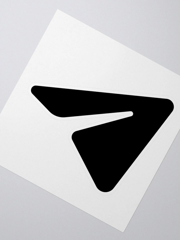Pegatina de vinilo troquelada logo Telegram negro product image (5)