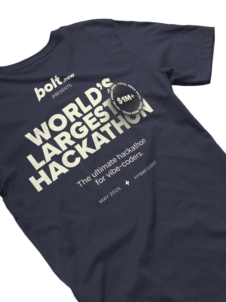 Official Bolt Hackathon Shirt product image (3)