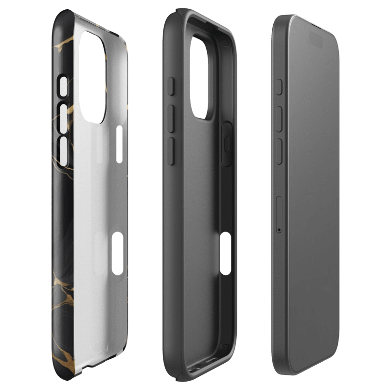 Tough Case for iPhone® – Ebon Gold Waves product image (92)