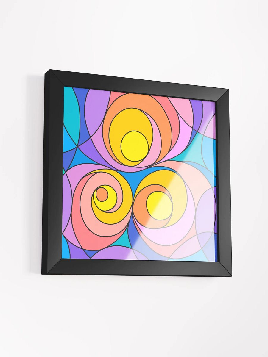 Vibrant Ayous Wood Framed Matte Poster - Abstract Square No. 1 product image (37)