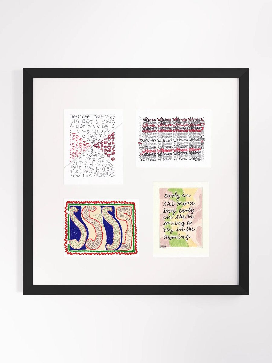 Build Your Own Four Panel Card Art (mixed orientations) Framed product image (9)