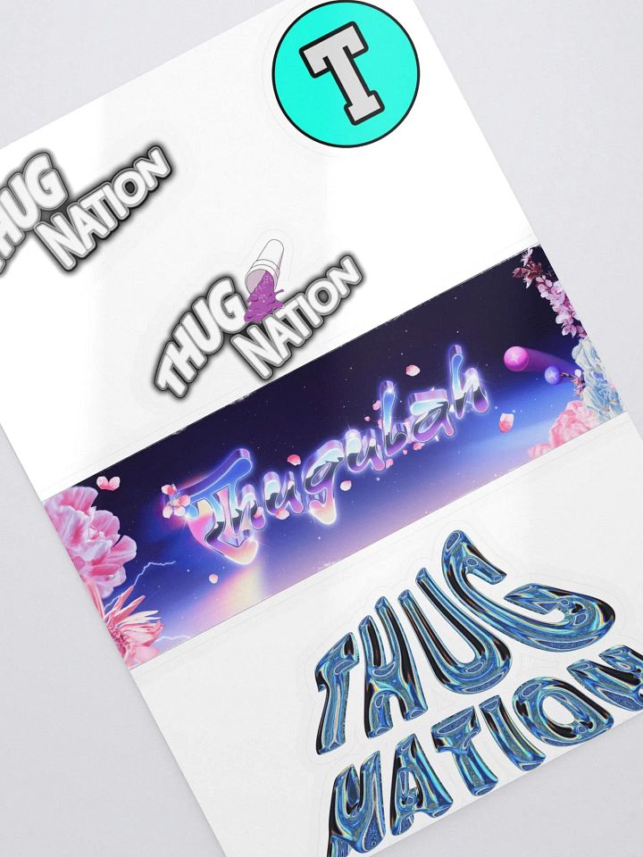 THUGULAH x THUG NATION Sticker Sheet with Background product image (2)