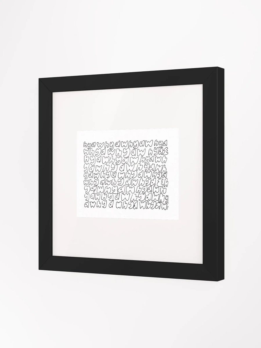 hyaw hyaw hyaw Panel Card Print Framed product image (3)