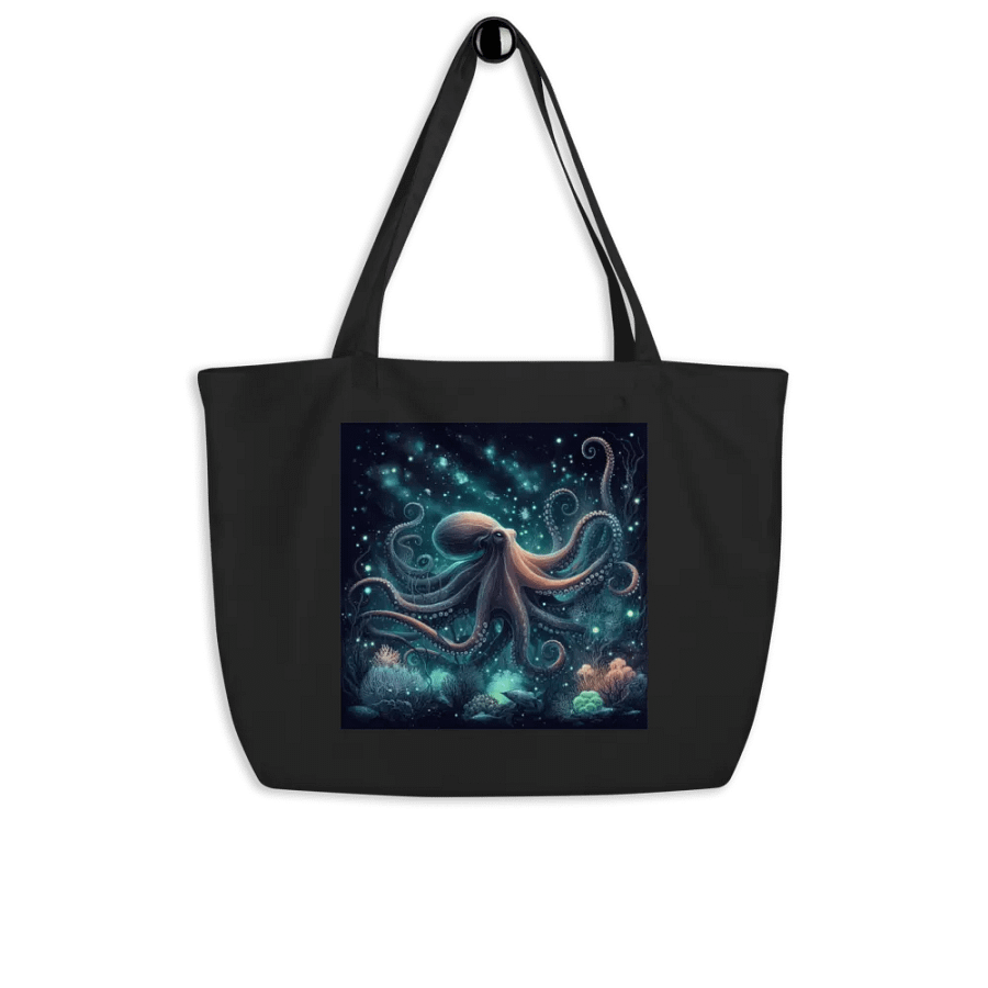 Midnight Glow Octopus Eco Tote product image (5)