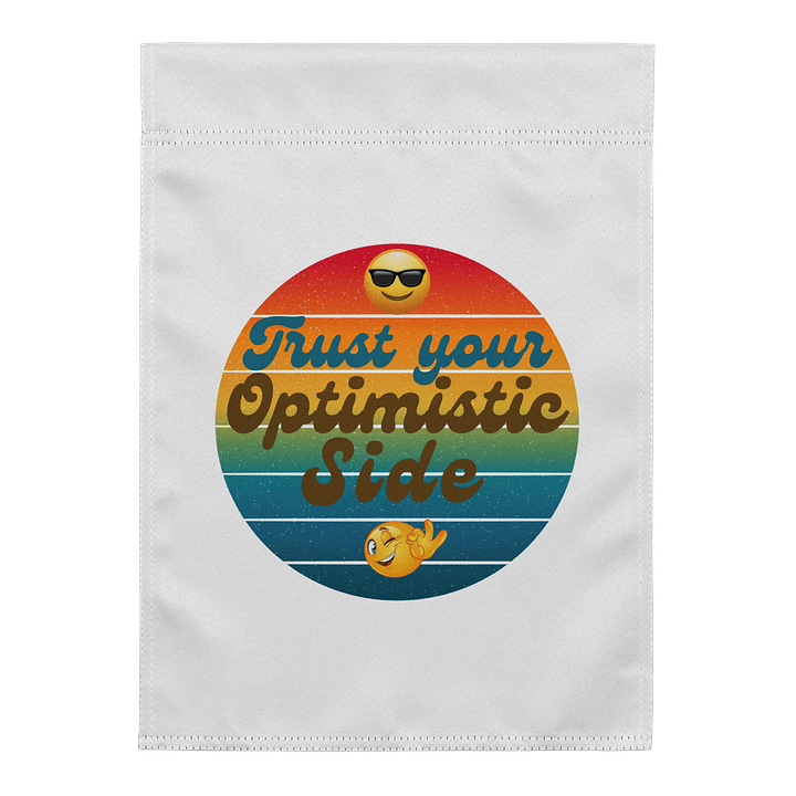 Optimistic Vibes Garden Flag product image (1)