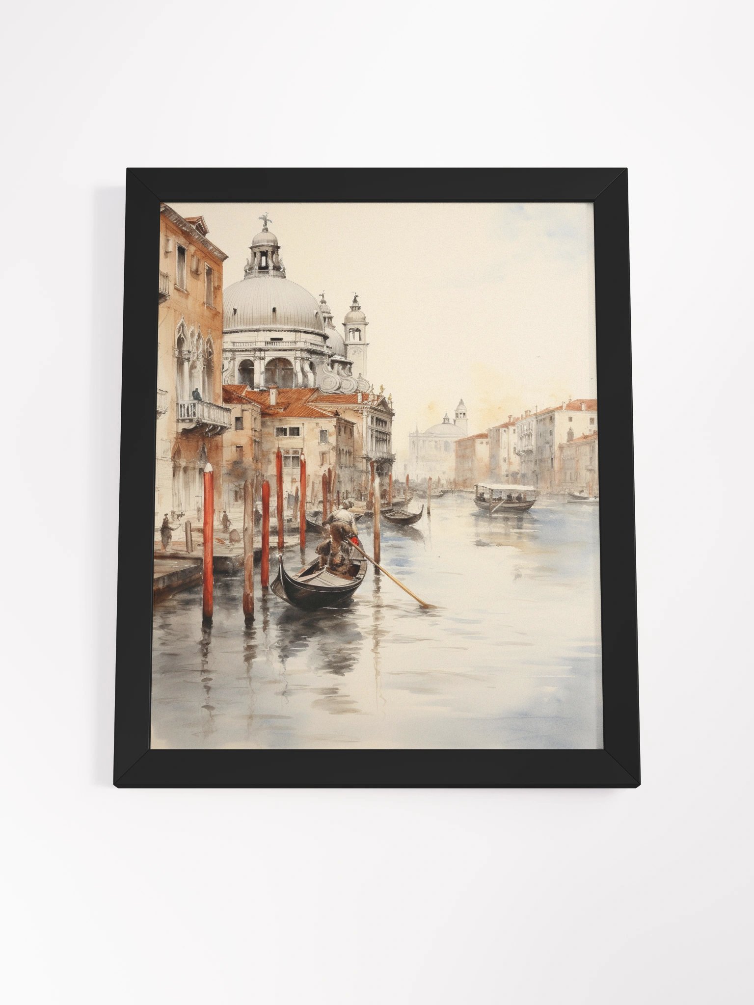 Venetian Morning Framed Art Print | Venice Italy Watercolor product image (9)
