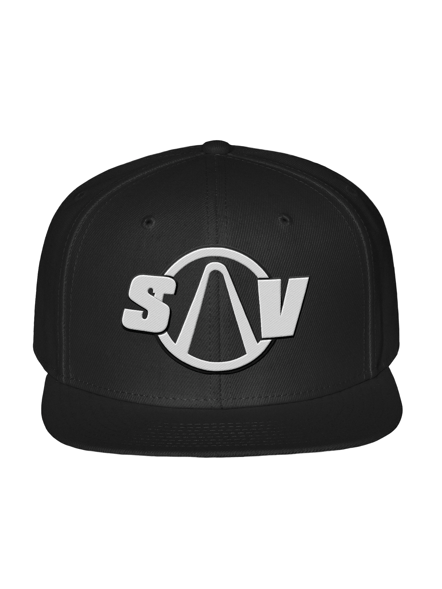 SAV logo flatbill white product image (1)