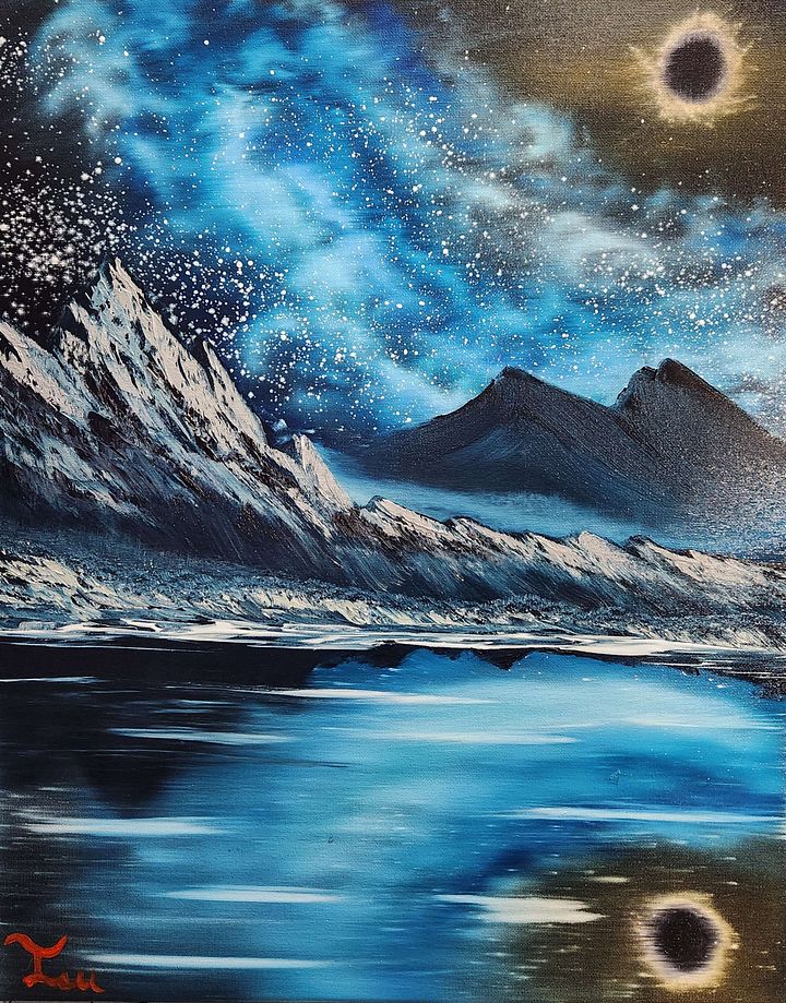 The Solar Night (Original) 16x20 Canvas product image (1)