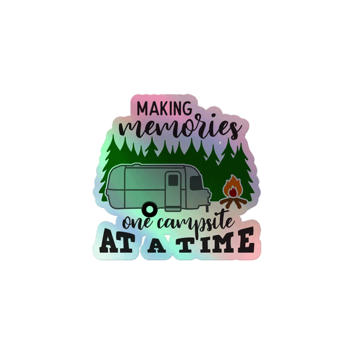 Campsite Memories Holographic Sticker Sheet product image (1)