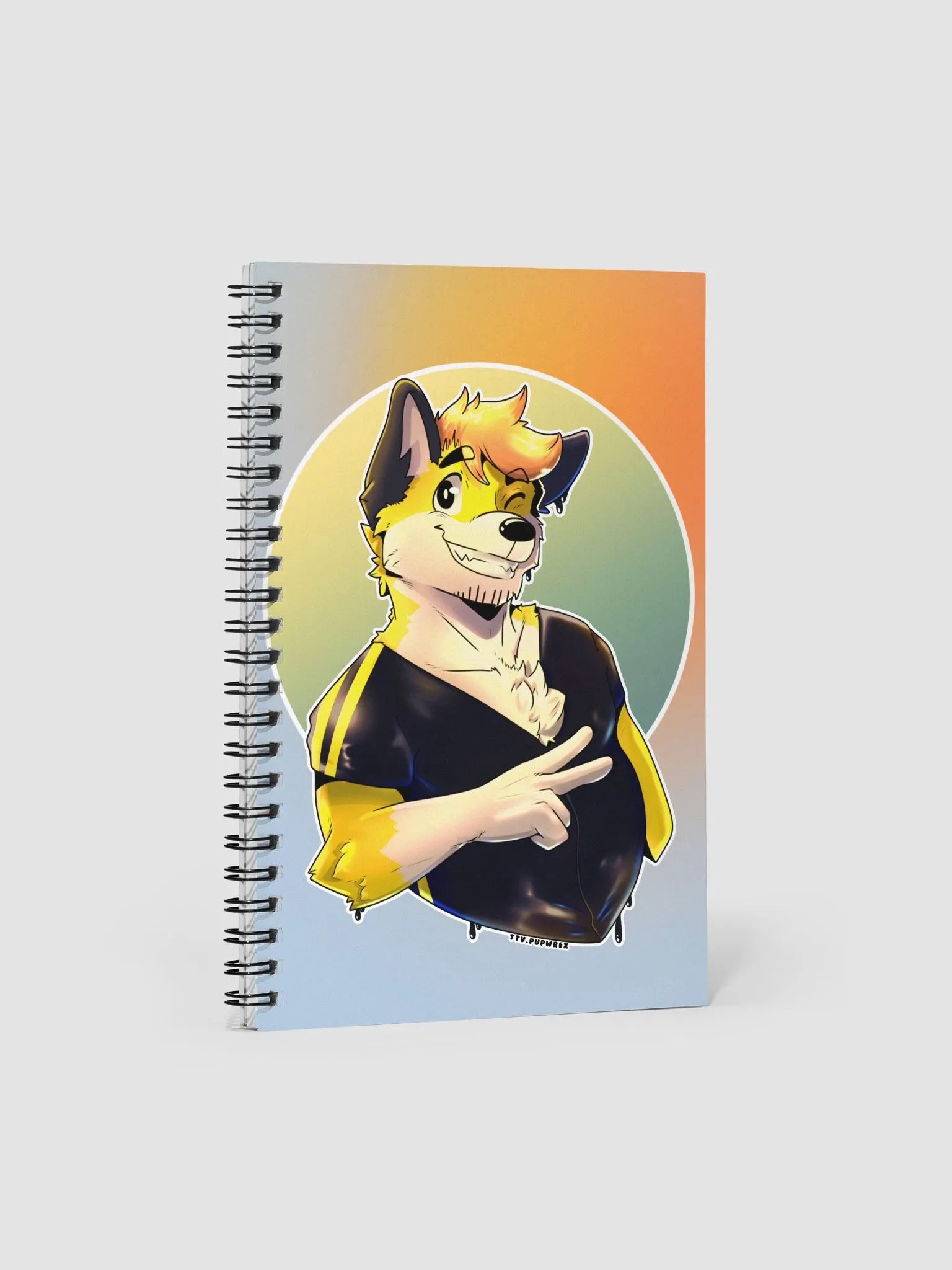 SynthPopWrex - Spiral Notebook product image (1)