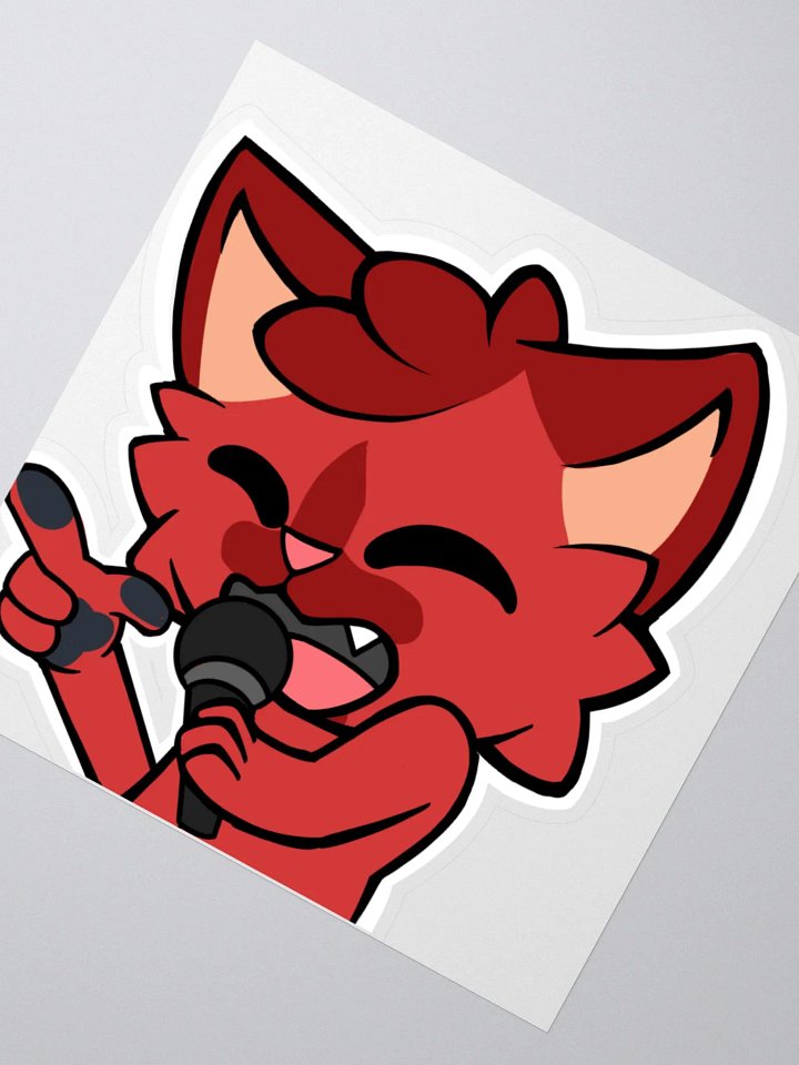 Singing kitty sticker product image (5)