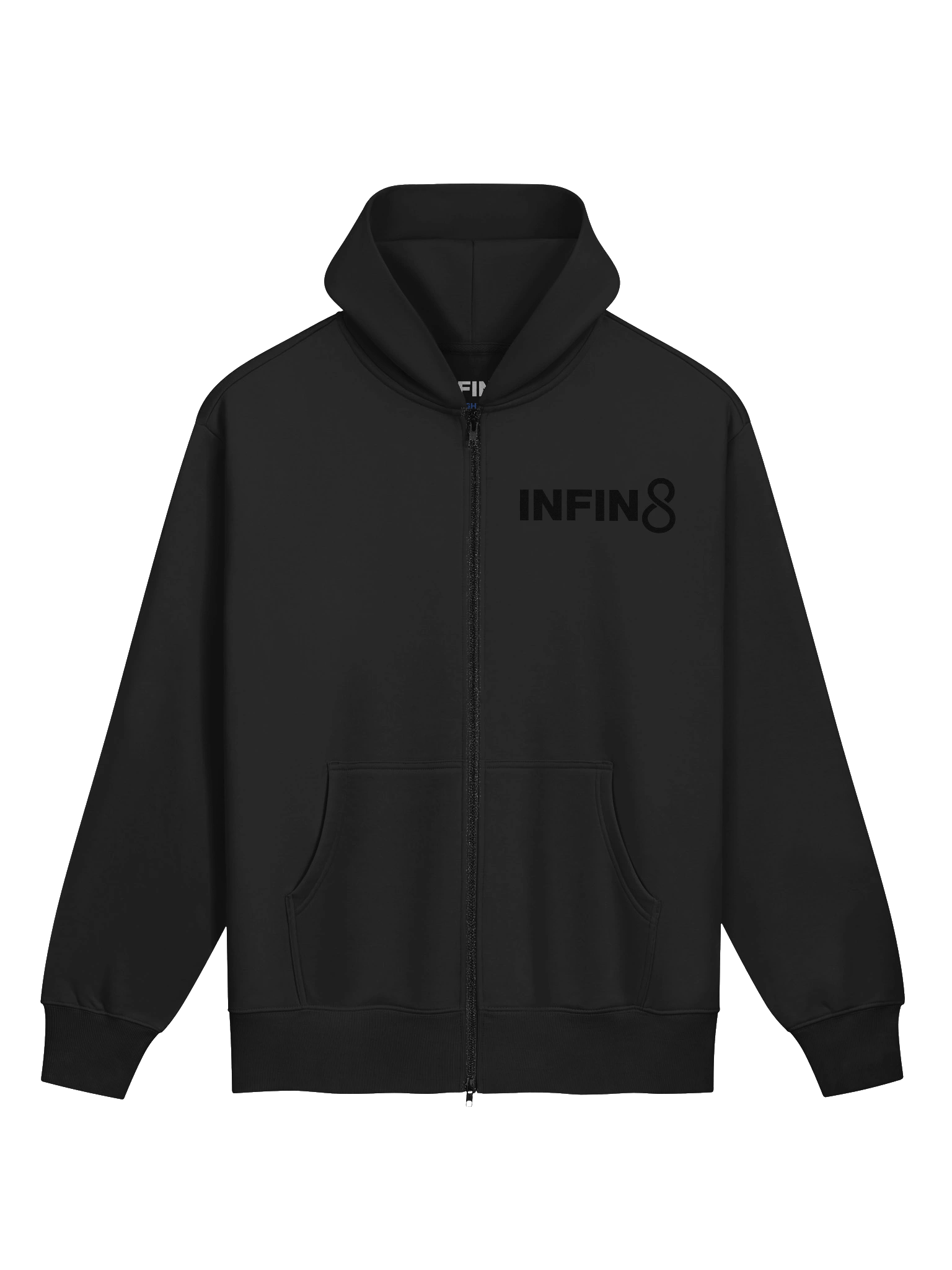 INFIN8 New Style Logo Zip Hoodie | Stealth Collection product image (1)