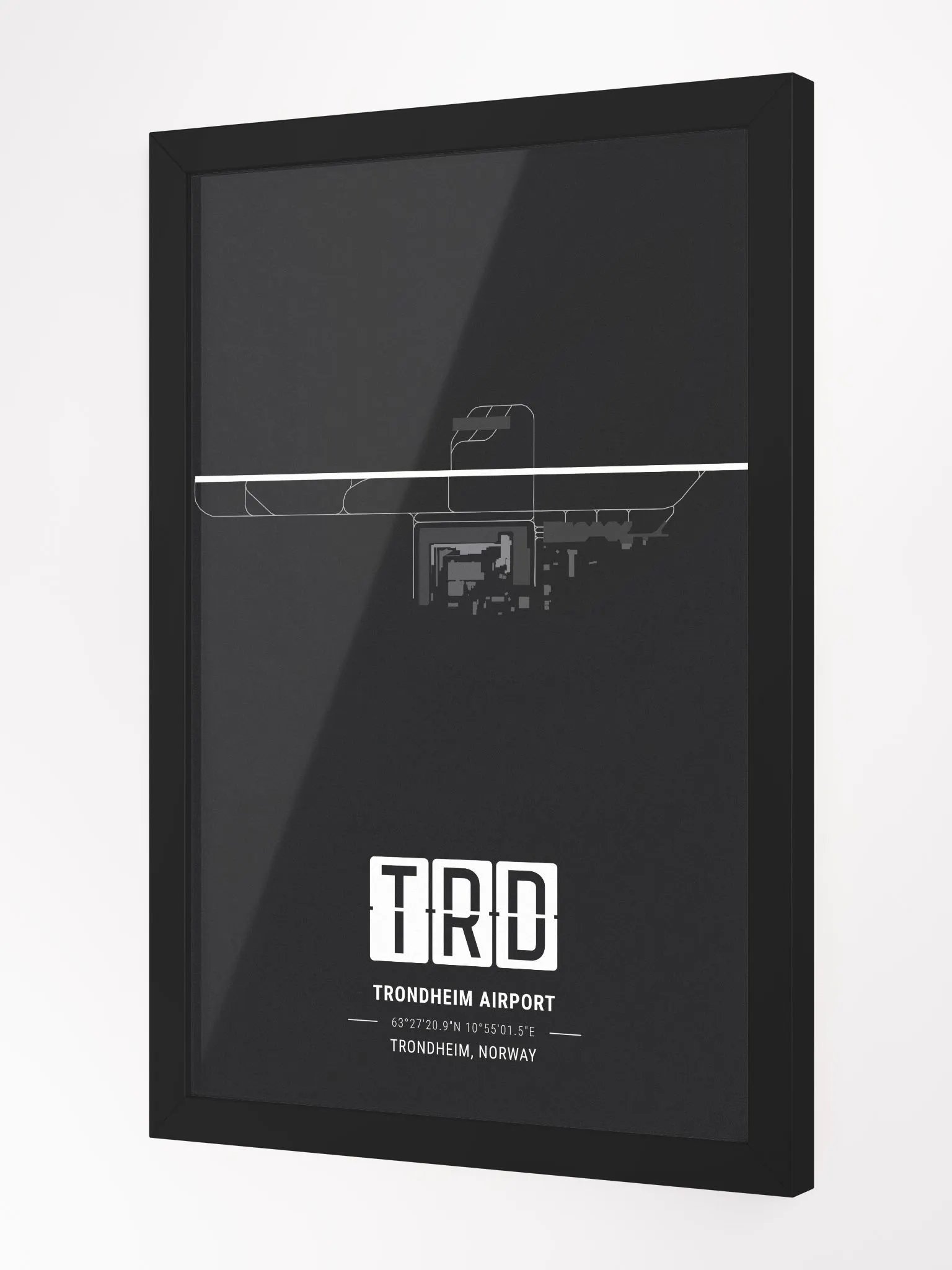Framed Airport TRD Premium Map On Matt Paper product image (2)