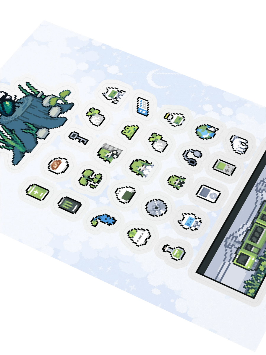 Mini Pixel Sticker Sheet product image (3)