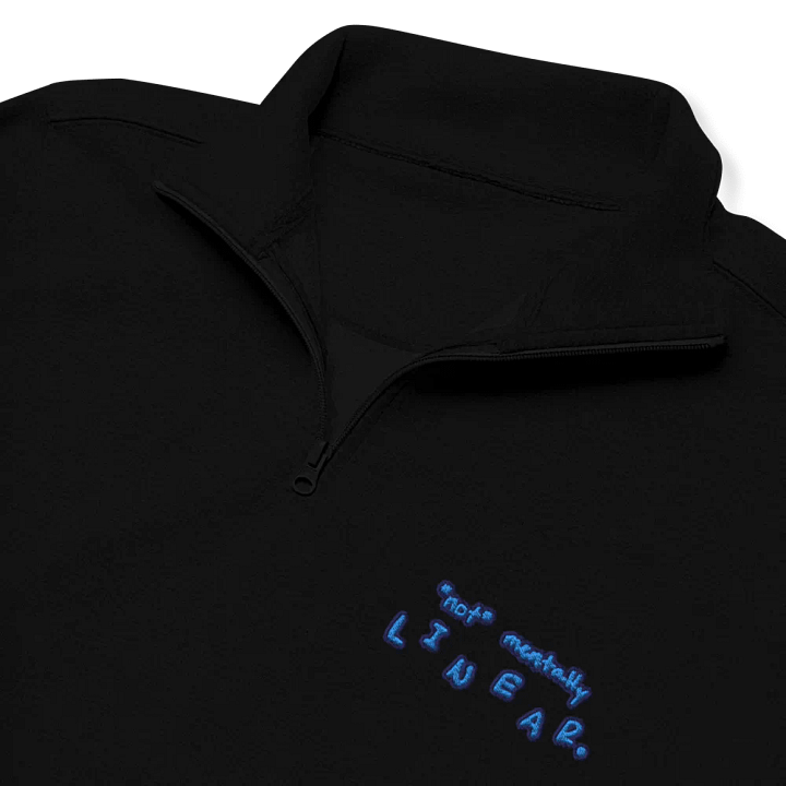 *not* mentally linear. (electric design) embroidered quarter zip product image (1)