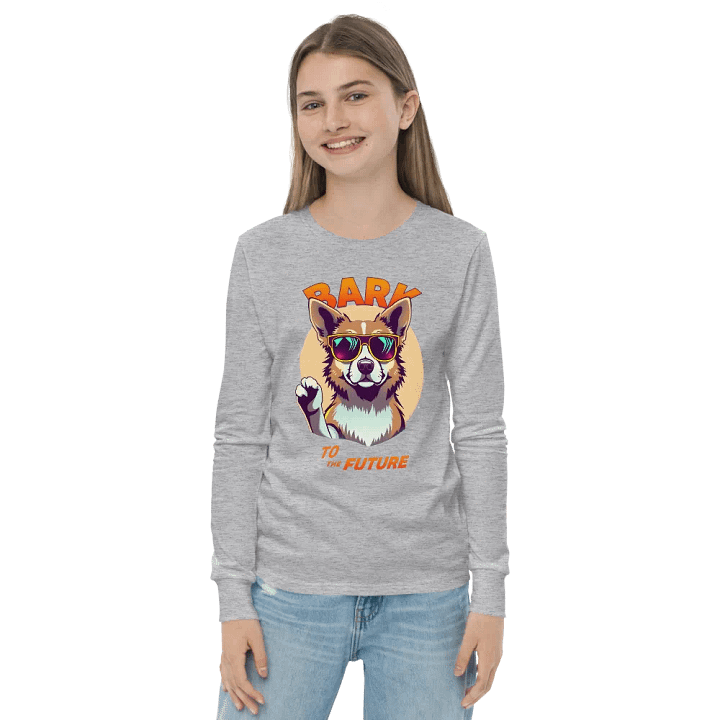 BARK to the Future Dog Youth Long Sleeve Tee Bella+Canvas (Kid's Unisex) product image (21)