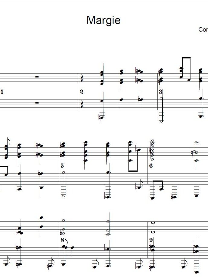 Margie - Piano sheet music product image (1)